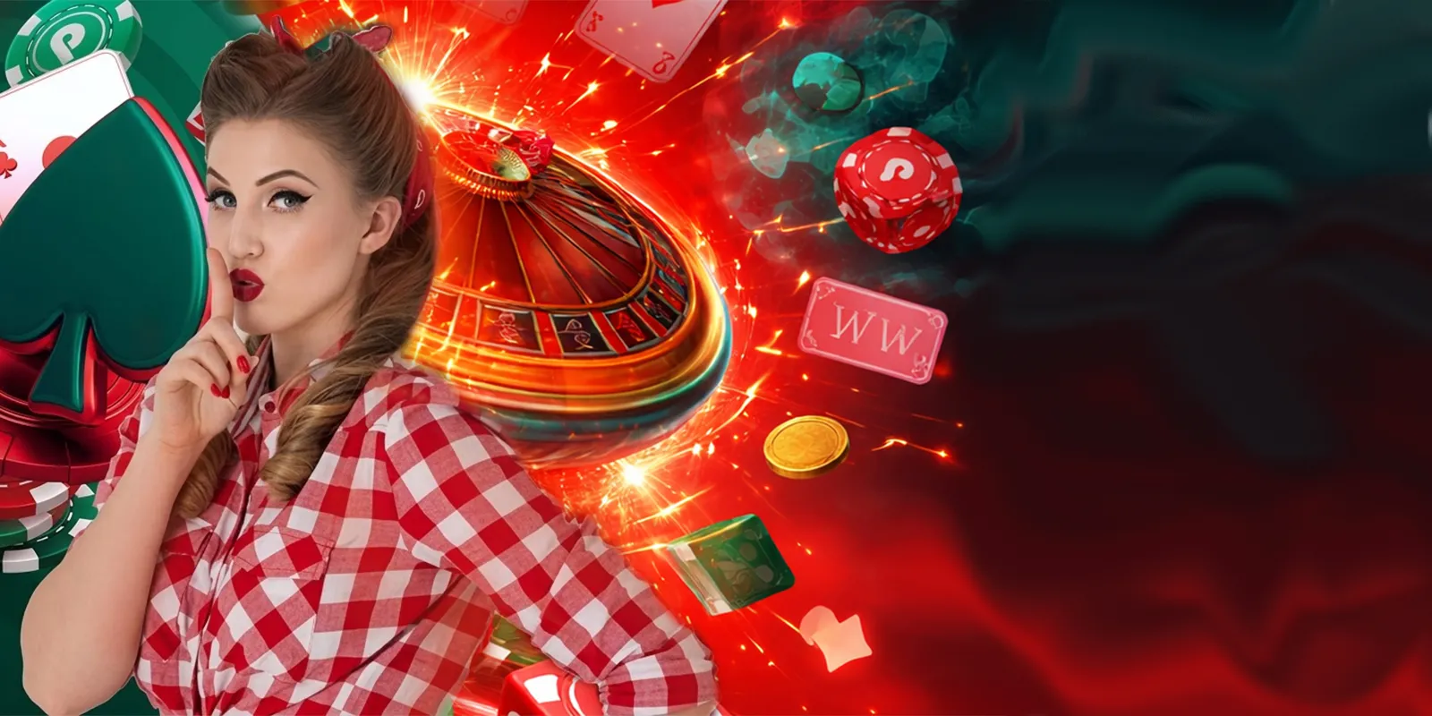Woman wheel background
