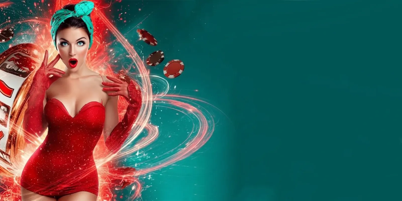 Woman roulette background